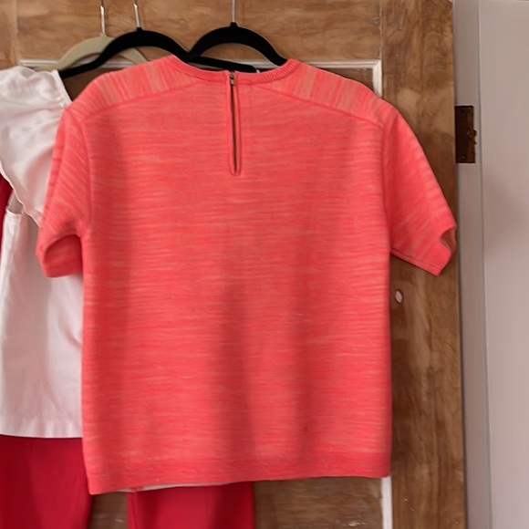 J. Crew Collection Wool/Linen Blend Short Sleeve Top - Picture 2 of 4